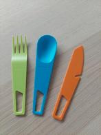 Camping bestek, mes lepel vork, Ophalen, Zo goed als nieuw, Kunststof