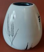 Vaas Flora Plateel Gouda Capri 50s 60s, Antiek en Kunst, Ophalen of Verzenden