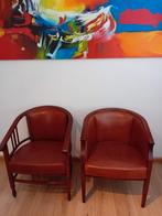 2 kersenhouten fauteuils, Huis en Inrichting, Fauteuils, Ophalen, Zo goed als nieuw, 75 tot 100 cm, 50 tot 75 cm