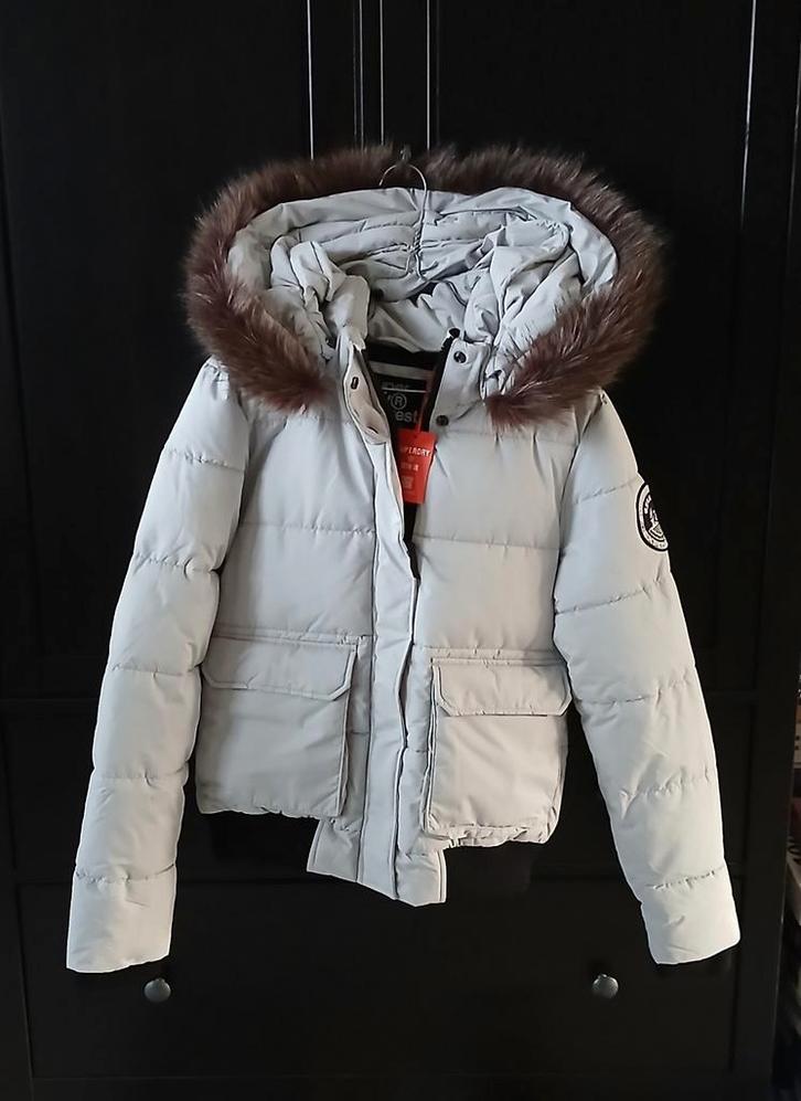 Nieuw 40 superdry everest ella bomber winterjas dames jas, Kleding | Dames, Jassen | Winter, Nieuw, Maat 38/40 (M), Grijs, Ophalen of Verzenden