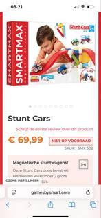 Smartmax stunt cars magneet speelgoed, Kinderen en Baby's, Speelgoed | Educatief en Creatief, Ophalen of Verzenden, Zo goed als nieuw