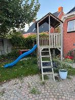 Speeltoestel hout (met glijbaan), Kinderen en Baby's, Speelgoed | Buiten | Speeltoestellen, Ophalen, Gebruikt, Glijbaan