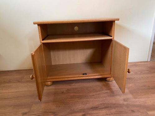 Houten TV Meubel met Opbergruimte, Huis en Inrichting, Kasten | Televisiemeubels, Gebruikt, Minder dan 100 cm, Minder dan 50 cm