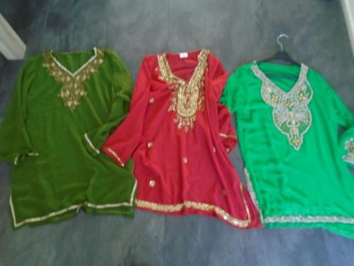 3xMade in India Prachtige Tuniek met Strass Kralen maat L-XL, Kleding | Dames, Blouses en Tunieken, Zo goed als nieuw, Maat 42/44 (L)