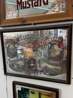 Vintage spiegel heineken brouwerij rotterdam antiek cafe, Ophalen, Rechthoekig