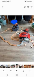 Houten treinbaan., Ophalen, Zo goed als nieuw