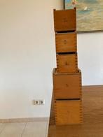 Oude Houten blokkendozen, Ophalen of Verzenden, Gebruikt
