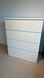 IKEA Malm ladekast wit met 4 lade, Ophalen, 50 tot 100 cm, Zo goed als nieuw, Minder dan 100 cm