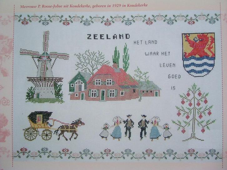 Merklappen en merklapmotieven uit Zeeland., Boeken, Hobby en Vrije tijd, Gelezen, Overige onderwerpen, Ophalen of Verzenden