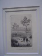 mooi oud etsje van maarten langbroek, Antiek en Kunst, Ophalen of Verzenden