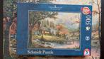 Schmidt puzzel - Thomas Kinkade - Peaceful Moments - 500 st, Ophalen of Verzenden, 500 t/m 1500 stukjes, Gebruikt, Legpuzzel