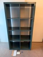 Ikea kallax hoogglans blauw/grijs, Ophalen, Met plank(en), 75 cm of meer, 100 tot 150 cm