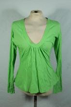 Groene katoenen damesshirt.Mt S.Merk Dept, Kleding | Dames, ., Ophalen of Verzenden, Zo goed als nieuw, Maat 36 (S)