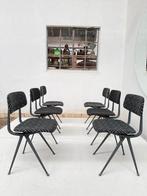 6 Friso Kramer & Wim Rietveld ‘Result’ met new De Ploeg stof, Gebruikt, Stof, Grijs, Vijf, Zes of meer stoelen