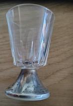Rotary Club Breda 100% 1973-74 Glas met Zilveren Voetje, Verzamelen, Glas en Borrelglaasjes, Ophalen of Verzenden, Gebruikt, Frisdrankglas