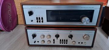 Luxman L-308 amp + Luxman T-300V tuner in woodcase beschikbaar voor biedingen