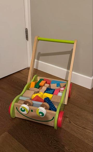 Loopauto met blokken - blokkenwagen beschikbaar voor biedingen