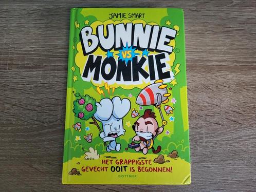 Jamie Smart - Bunnie vs Monkie, Boeken, Kinderboeken | Jeugd | onder 10 jaar, Zo goed als nieuw, Ophalen of Verzenden