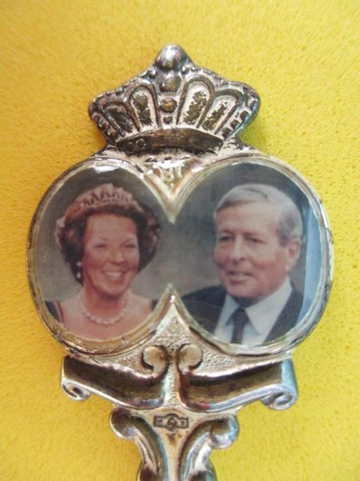 (A1179) Koningshuis 1966-1991 Huwelijk Beatrix Claus 25 jaar, Verzamelen, Porselein, Kristal en Bestek, Gebruikt, Bestek, Ophalen of Verzenden