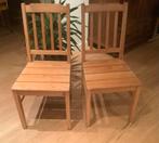 4x IKEA EETKAMERSTOELEN- massief grenen- zeer robuust/stevig, Huis en Inrichting, Stoelen, Ophalen, Gebruikt, Overige kleuren