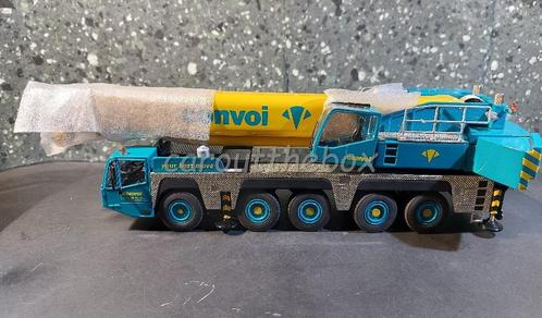 Terex Demag AC200-1 5 assige kraan CONVOY 1/50 Tematoys, Hobby en Vrije tijd, Modelauto's | 1:50, Nieuw, Hijskraan, Tractor of Landbouw