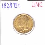 Schitterend gouden tientje 1828 Brussel UNC voor 1495 euro, Postzegels en Munten, Koning Willem I, Losse munt, 10 gulden, Goud
