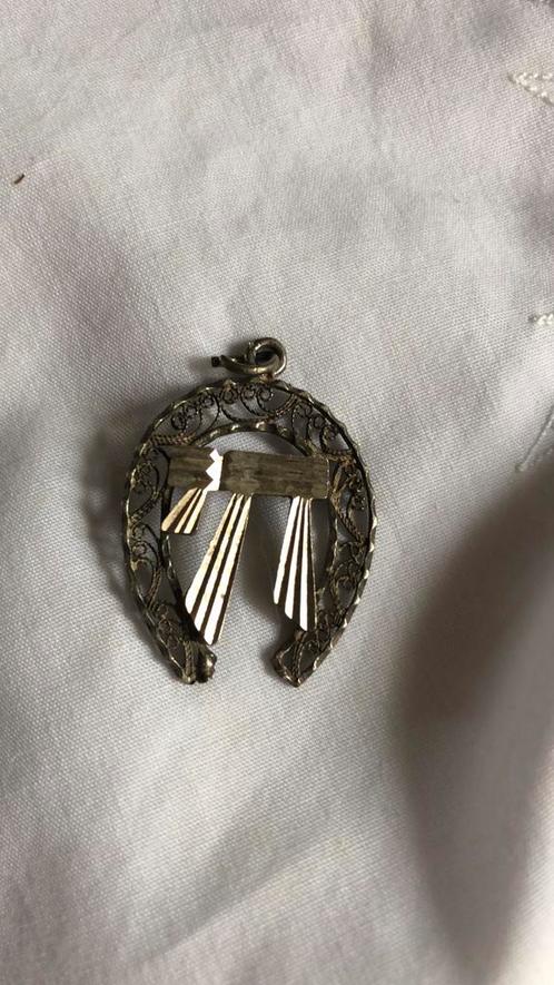 Zilveren kettinghanger met filigrain, Sieraden, Tassen en Uiterlijk, Kettinghangers, Zo goed als nieuw, Zilver, Zilver, Overige voorstellingen