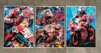 3x Marc Marquez HD canvas Honda repsol posters, Ophalen of Verzenden, Nieuw