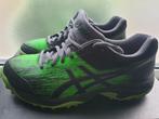 Zwart/groene hockeyschoenen Asics, Sport en Fitness, Hockey, Ophalen, Gebruikt, Schoenen
