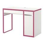 IKEA Micke Bureau Wit - Roze, Huis en Inrichting, Ophalen, Gebruikt, Bureau