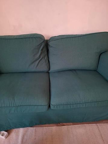 Groene 2-zits bank ektorp ikea - afbeelding 1