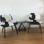 2 Vitra Eames LCW Calf Skin Plywood Group Chair fauteuil, Ophalen, Gebruikt, 75 tot 100 cm, Nvt