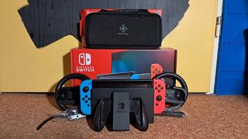 Nintendo Switch helemaal compleet + hoes beschikbaar voor biedingen