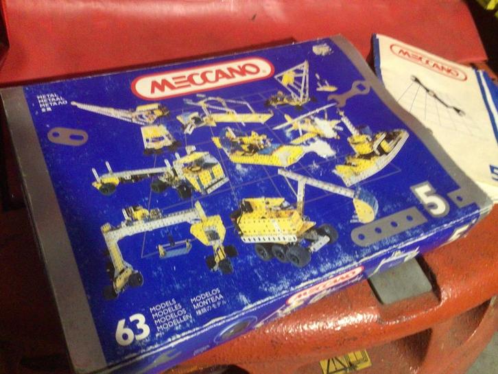Vintage Meccano Set box 5, Hobby en Vrije tijd, Modelbouw | Auto's en Voertuigen, Gebruikt, Ophalen of Verzenden
