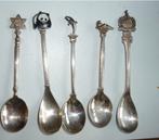 5 lepeltjes 3 v wwf, 1 v koningin wilhelmina fonds en Israel, Verzamelen, Verzenden, Verzilverd, Zo goed als nieuw, Metaal