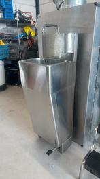 RVS WASBAK MET VOETPOMP, Doe-het-zelf en Verbouw, Sanitair, Ophalen, Rvs, Wastafel