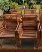 Houten tuinstoelen, Tuin en Terras, Tuinstoelen, Ophalen of Verzenden, Gebruikt, Hout