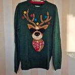 Kersttrui  met rendier - Maat M foute Kersttrui, Maat 48/50 (M), Zo goed als nieuw, Groen, C&A