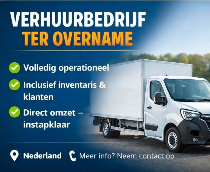Verhuurbedrijf Goedkoopeenwagenhuren ter overname, Zakelijke goederen, Exploitaties en Overnames