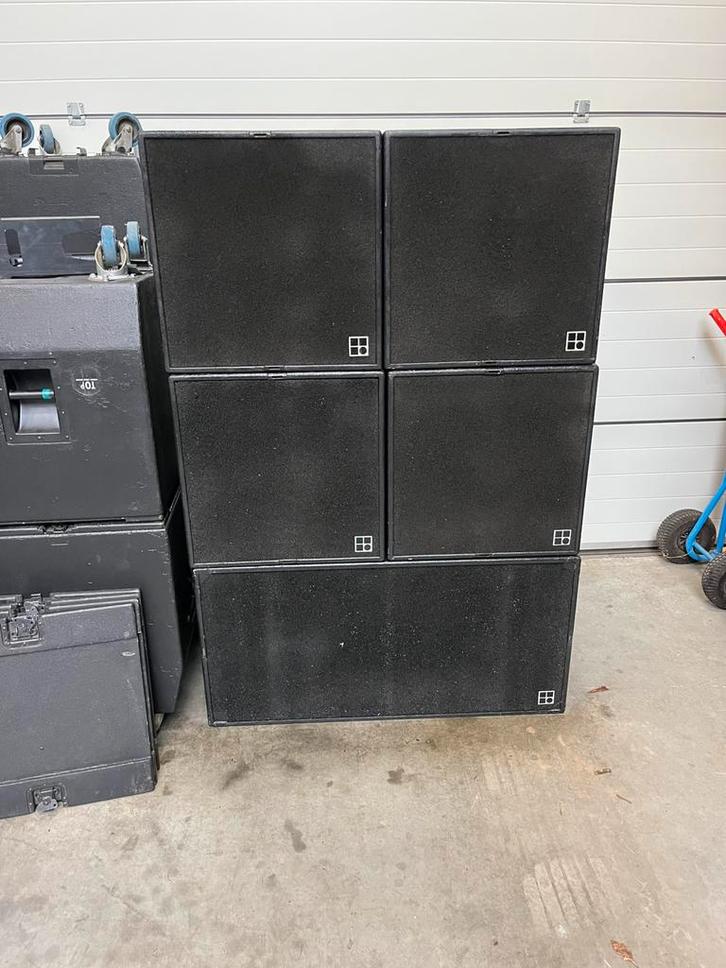 D&B C4 set, incl D12 amp & B2 subs, Audio, Tv en Foto, Luidsprekers, Subwoofer, 120 watt of meer, Overige merken, Ophalen