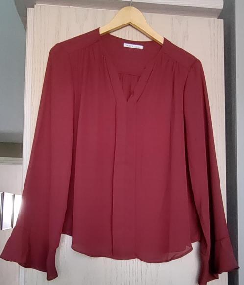 Blouse Mint & Berry, Kleding | Dames, Blouses en Tunieken, Zo goed als nieuw, Maat 38/40 (M), Rood, Ophalen of Verzenden