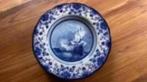 Delfts bord.handwerk Holland . Het kanonschot w.v.d Velde, Ophalen of Verzenden