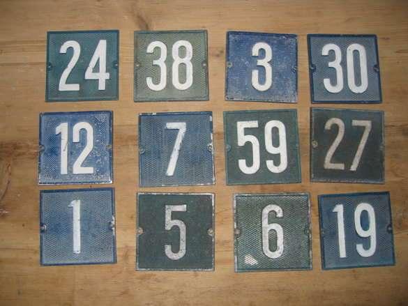 echt oude nederlandse huisnummer oud Nijmegen nijmeegse, Antiek en Kunst, Ophalen of Verzenden