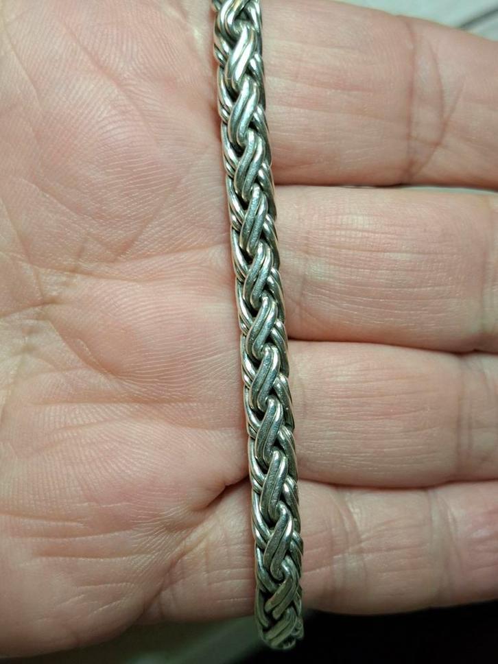 Buddha to Buddha Katja Armband 19 cm, Sieraden, Tassen en Uiterlijk, Armbanden, Gebruikt, Zilver, Zilver, Met bedels of kralen