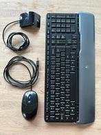 Logitech S520 keyboard toetsenbord met muis en receiver, Computers en Software, Toetsenborden, Ophalen of Verzenden, Zo goed als nieuw