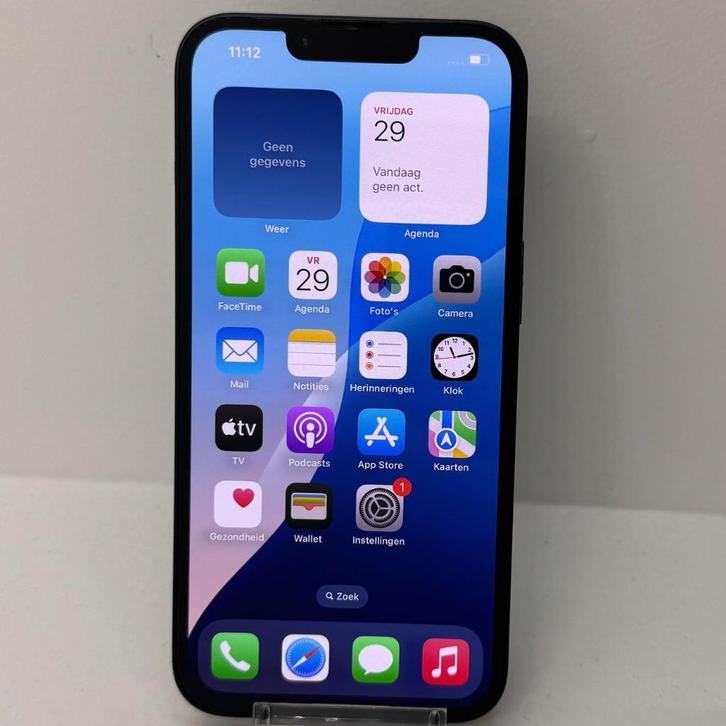iPhone 13 128GB Midnight | Accu 100%, Telecommunicatie, Mobiele telefoons | Apple iPhone, Zo goed als nieuw, 128 GB, Zonder abonnement