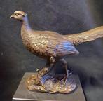 Bronzen fazant, gestempeld/ManGreb prachtig zuiver brons, Antiek en Kunst, Ophalen of Verzenden
