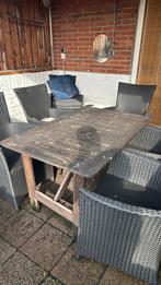 Tuin tafel met 5 stoelen, Ophalen, Gebruikt, 5 zitplaatsen, Tuinset