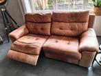 Mooie bruine relax sofa, Ophalen, Gebruikt, Tweepersoons, Rechte bank