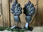 NIEUW zwart houten ornamenten op voet,, Ophalen of Verzenden, Nieuw